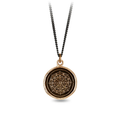 Bronze Necklace with a Mandala shaped talisman