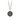 Sterling SIlver Necklace with a Mandala shaped talisman