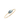 14k Yellow Gold Ring featuring a sleek marquise aquamarine gemstone