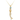 14k gold mermaid statue holding a round aquamarine necklace, on an 18″ gold wheat chain.