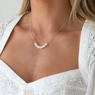 Mini Mer Pearl Necklace