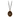 Bronze Talisman Necklace depicting The Goddess of Night, Nyx, Laying atop a bat in a starry sky