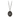 Sterling Silver Talisman Necklace depicting The Goddess of Night, Nyx, Laying atop a bat in a starry sky