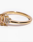 One of a Kind, 1.01 ct Natural Oval Peach Sapphire Ring