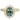 14k yellow gold ring, featuring an oval teal sapphire, 1.63ct