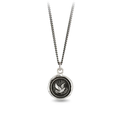 Sterling Silver Necklace with a talisman depicting a dove.