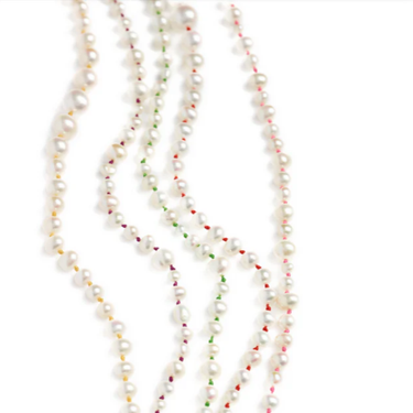 Coloured Strand Pearl Necklace