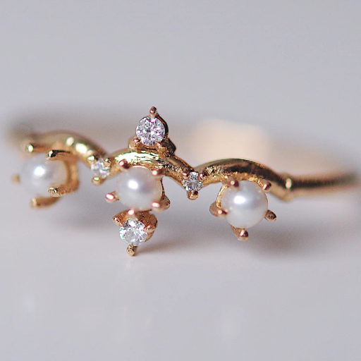 Pearl Winter Waltz Ring