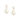 Pearl Earrings with A small round pearl combines with an organically shaped oval pearl