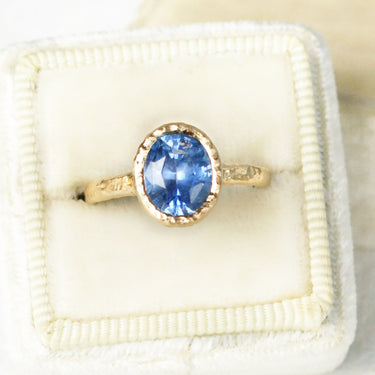 Periwinkle Blue Sapphire Solitaire