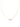 14k Yellow Gold Necklace with Pink sapphires studded at the base in the shape of a wide V
