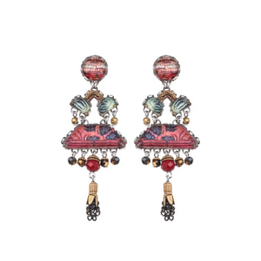 Oriental Hues Set, Felicity Stud Earrings