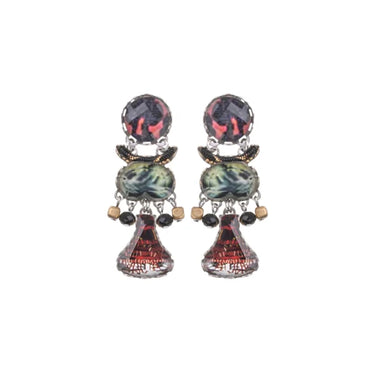 Oriental Hues Set, Beatrice Stud Earrings