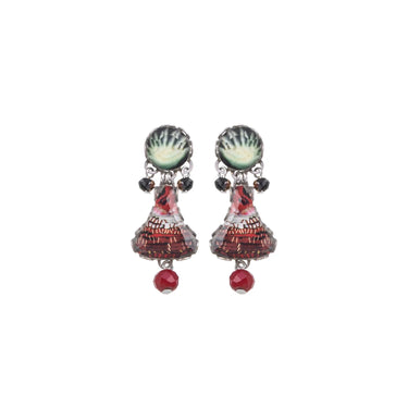 Oriental Hues Set, Farraly Stud Earrings