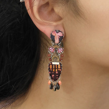 Rosy Clay Set, Rosy Clay Set, Veloura Earrings