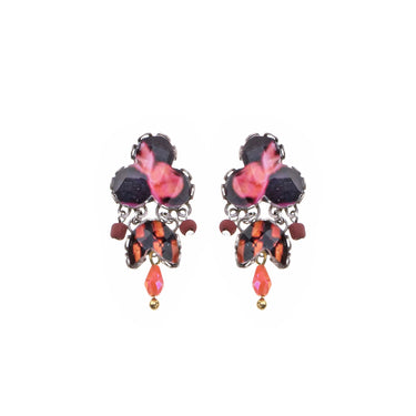 Rosy Clay Set, Blossin Earrings