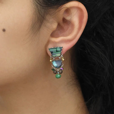 Emerald Reflection Set, Everelle Earrings