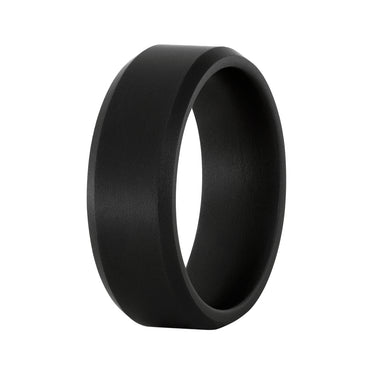 Black Diamond Ceramic Band with Military Sandblast Finish
