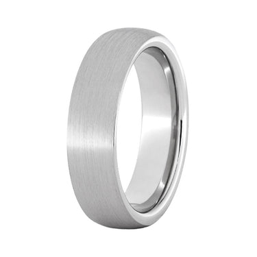 Serinium® Domed Band with Satin Finish