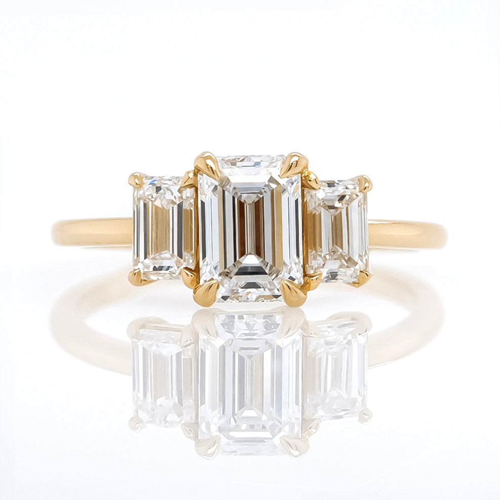 Emerald Cut Diamond Ring | Magpie Jewellery