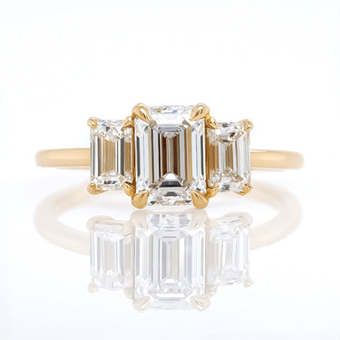 Emerald Cut Diamond Ring | Magpie Jewellery