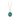 14k Yellow gold talisman necklace with a Bright blue background depicting a Phoenix rising from a bed of flames