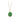 14k Yellow gold talisman necklace with a Bright Green background depicting a Phoenix rising from a bed of flames