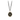 Black Sterling Silver necklace with a 14k yellow gold talisman depicting a Phoenix rising from a bed of flames