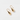 14k Gold Plated brass drop earrings with 14k yellow gold posts 