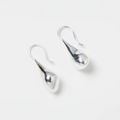 Sterling silver drop earrings with sterling silver posts