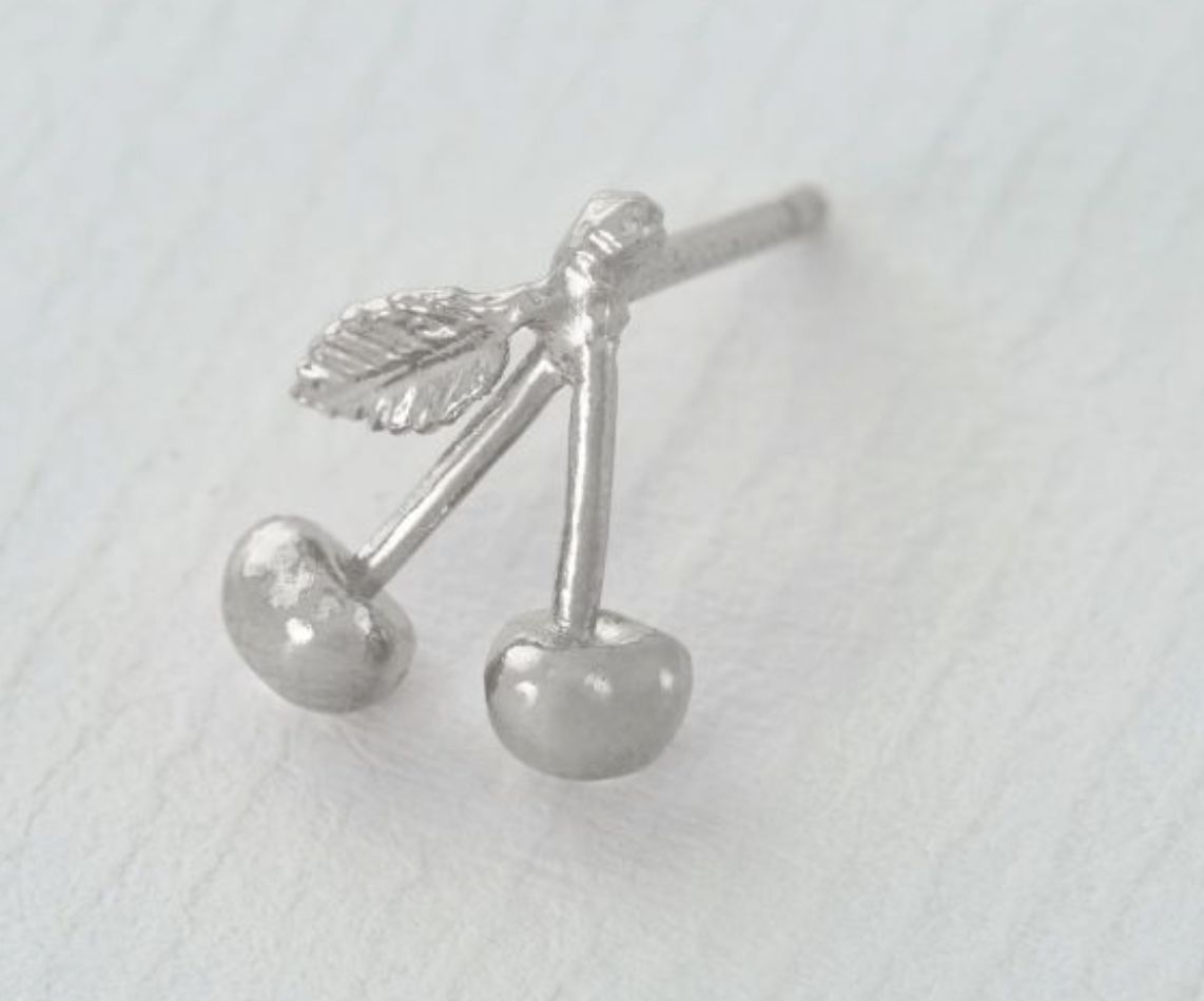 Cherry Single Stud Earring | Magpie Jewellery