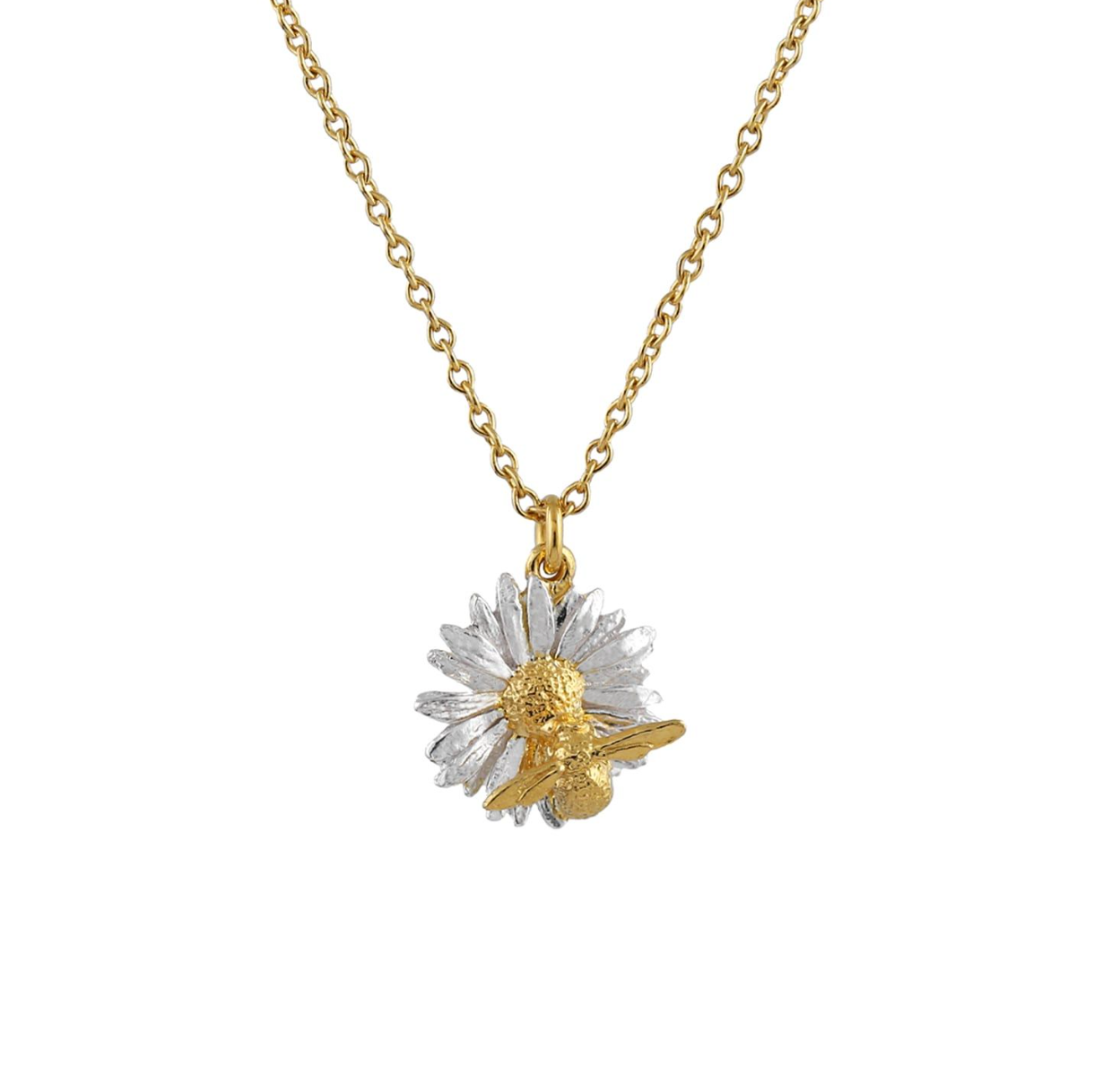 Daisy Necklace with Teeny Weeny Bee | Magpie Jewellery