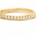 Thinnest Melt Band With Full Pavé Diamonds | Magpie Jewellery