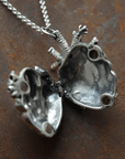 Mini Anatomical Heart Locket | Magpie Jewellery