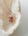 Tiny Pinecone Charm Necklace | Magpie Jewellery