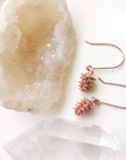 Tiny Pinecone Drop Earrings | Magpie Jewellery