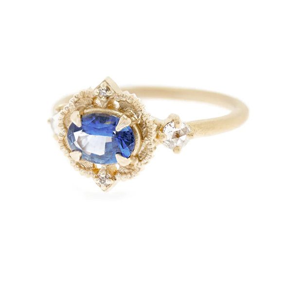 Venise Frame Blue Sapphire Ring