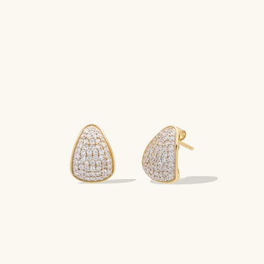 CZ Pavé Claw Earrings