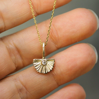 Chasing Sunsets Mini Diamond Pendant