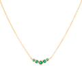 Small Graduated Emerald Necklace | Magpie Jewellery