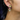 Plated Sterling Silver Earrings  predominantly featuring Many tiny beads with mainly red pruple and earthy tones with dangling beads held together by silver chain | on model
