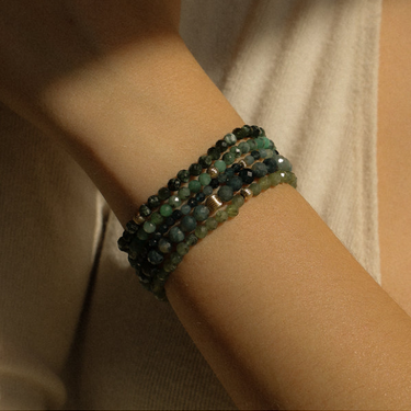 Social Mini Bracelet - Blue Tourmaline