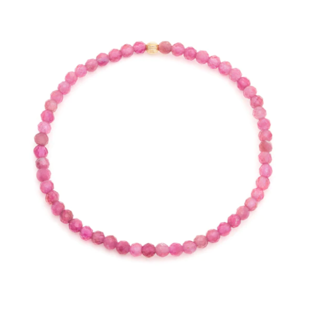 Social Mini Bracelet - Pink Tourmaline | Magpie Jewellery