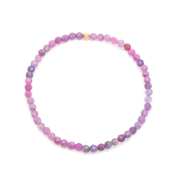 Social Mini Bracelet - Purple Sapphire | Magpie Jewellery