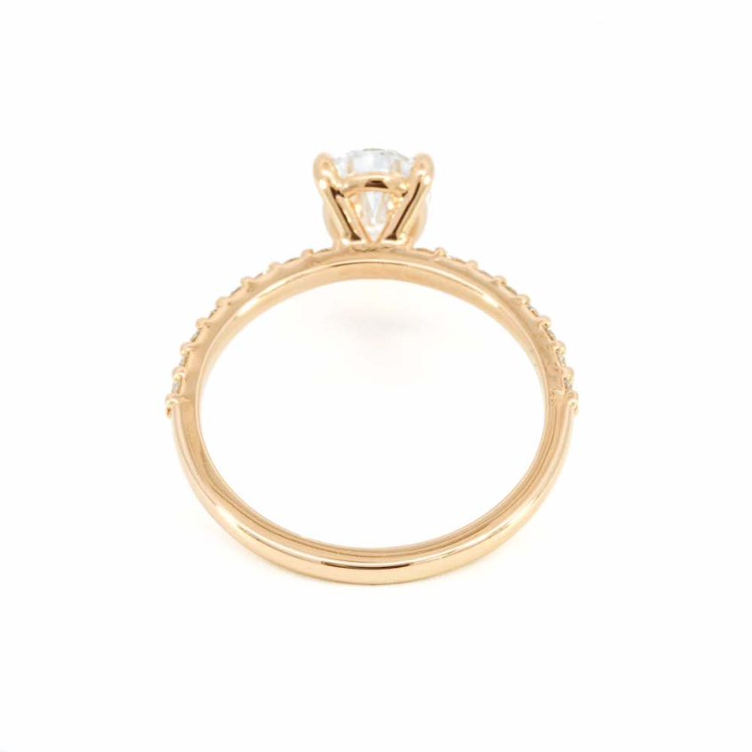 14k Yellow Gold Solitaire Ring with Pear Diamond