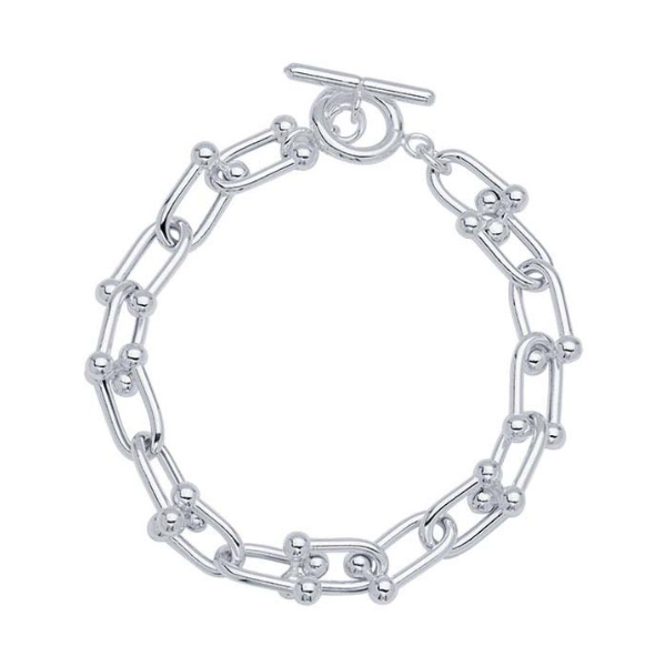 Sterling Silver Jax Link Chain Bracelet
