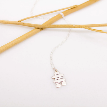 Sterling Silver necklace with an Inuksuk charm pendant