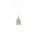 Sterling Silver necklace with an Inuksuk charm pendant