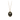 14k Yellow gold necklace with a gold talisman depicting a tall sunflower, with a diamond studded at the centre of the flower
