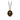 Bronze talisman necklace depicting a Tall upright sunflower